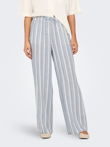 ONLY - Pierna ancha Pantalón 'CARO' en azul: frente