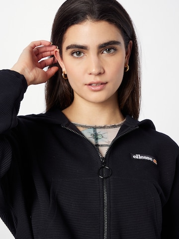 ELLESSE - Sudadera con cremallera en negro