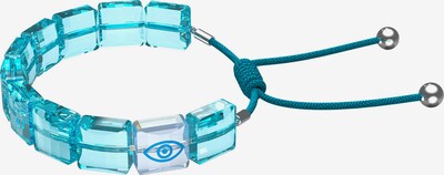 türkiz / ezüst Swarovski Karkötő 'Letra', Termék nézet