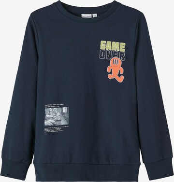 Sweat NAME IT en bleu : devant