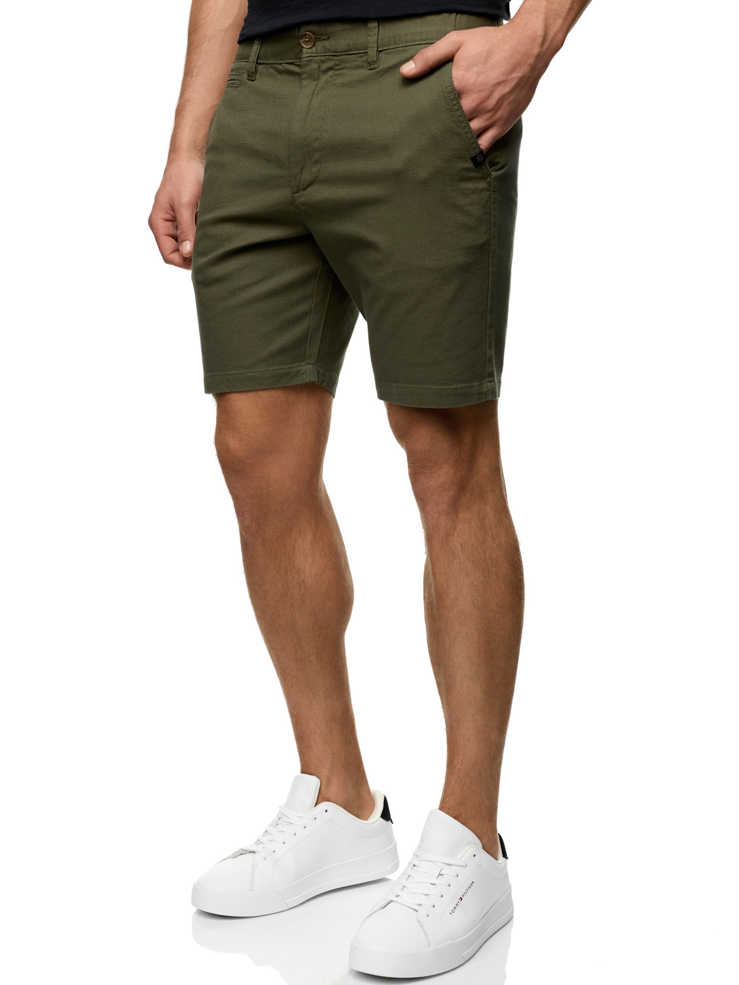 INDICODE JEANS Regular Chino Pants in Green