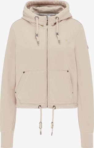 Veste de survêtement DreiMaster Vintage en beige : devant