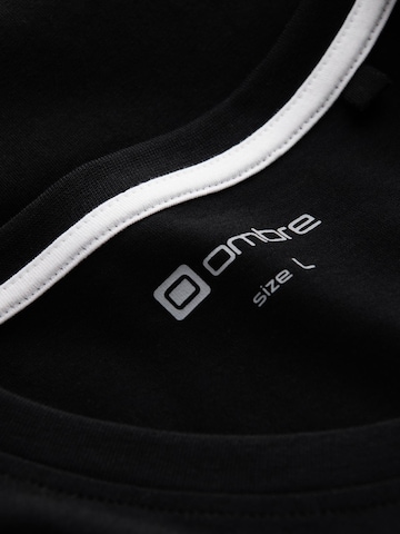 Ombre Shirt in Zwart