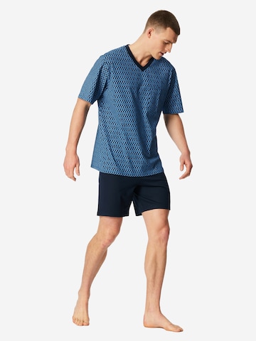 Pyjama court 'Comfort Nightwear' SCHIESSER en bleu