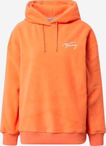 Sweat-shirt Tommy Jeans en orange : devant