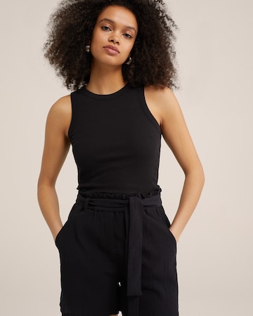WE Fashion Loosefit Kalhoty – černá