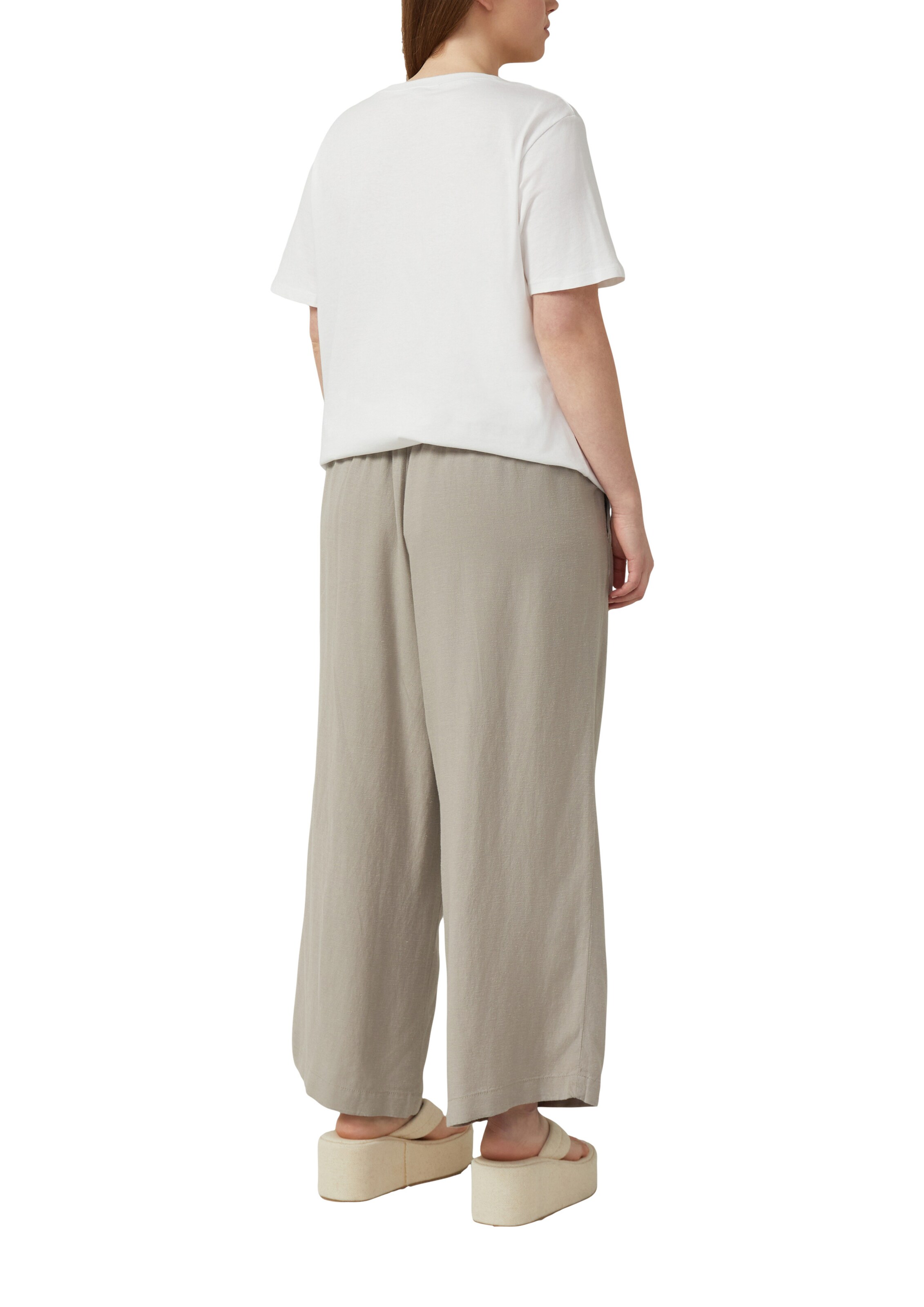 Wide Leg Pantalon QS en marron