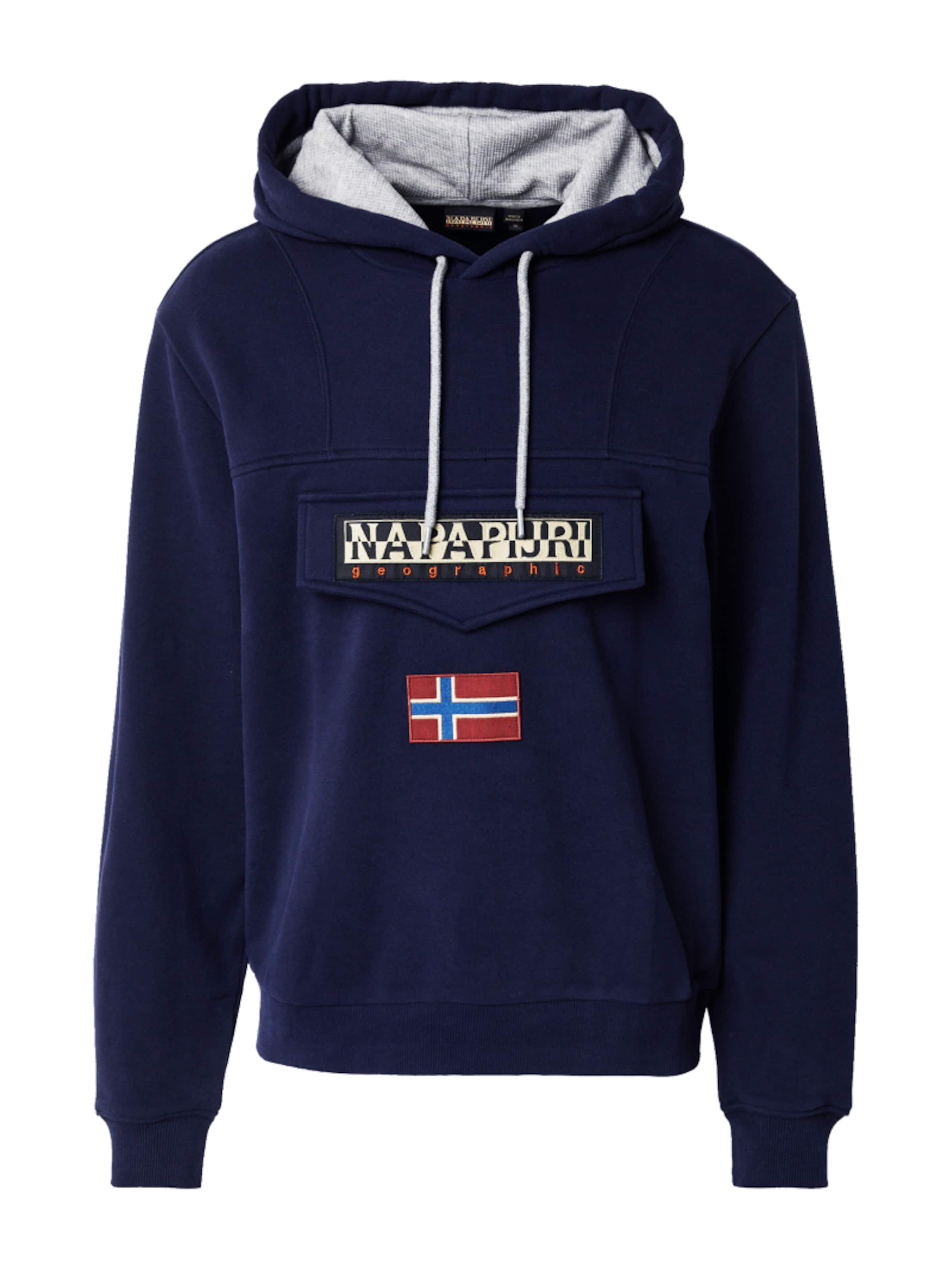 NAPAPIJRI Свитшот 'BURGEE WINT 4' в Синий: спереди