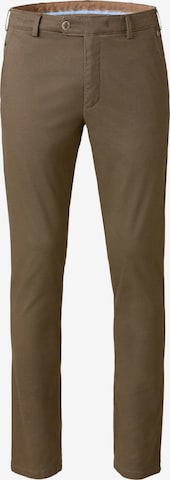 MEYER Regular Chino Pants in Brown: front