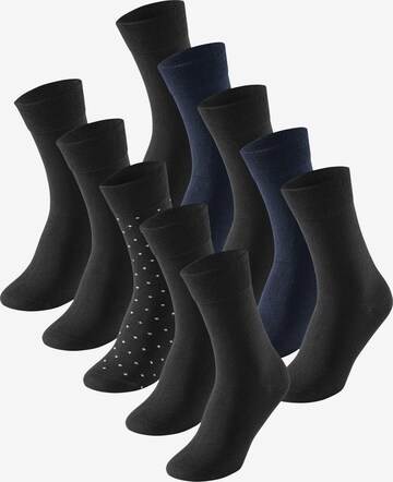 Chaussettes ' Cotton Fit ' SCHIESSER en bleu : devant