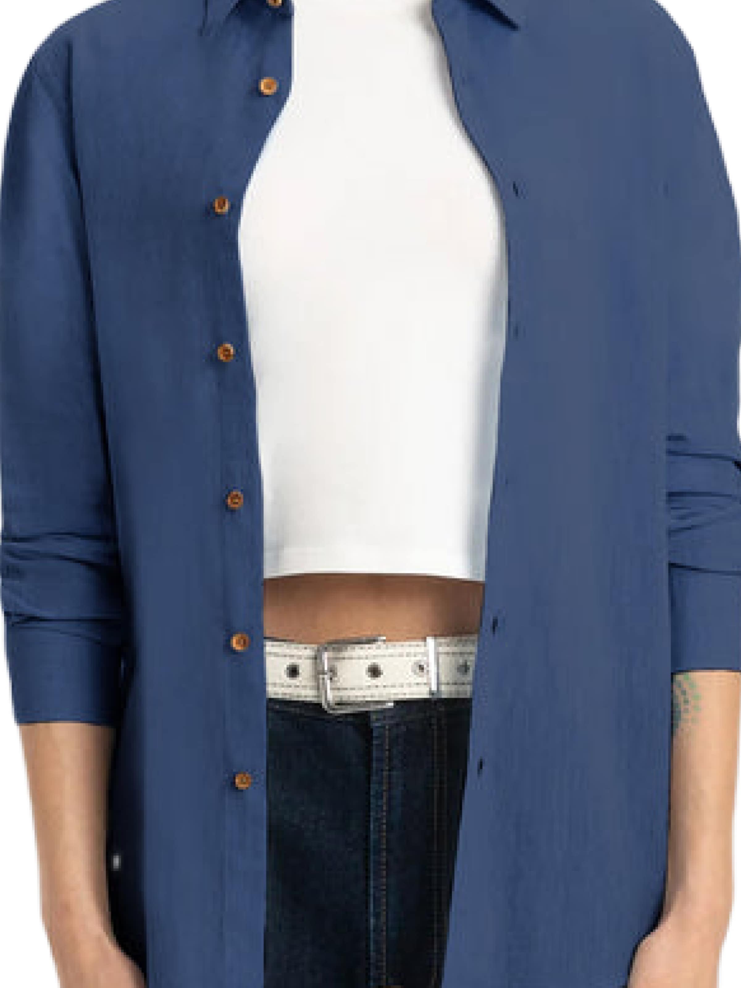 UNIQVIBE Blouse in Blue