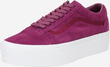 Baskets basses VANS en violet : devant