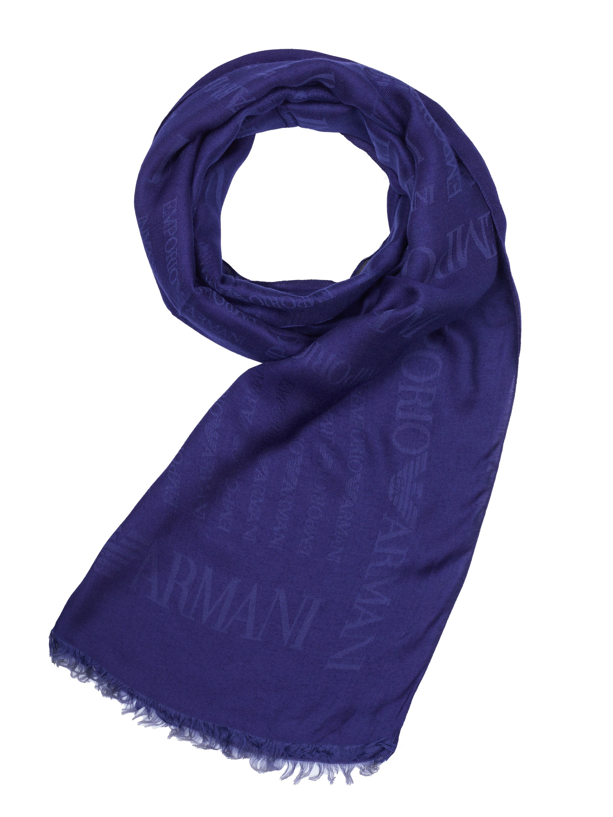 ARMANI Schal 'Emporio Armani Schal'‌ in Blau: Vorderseite