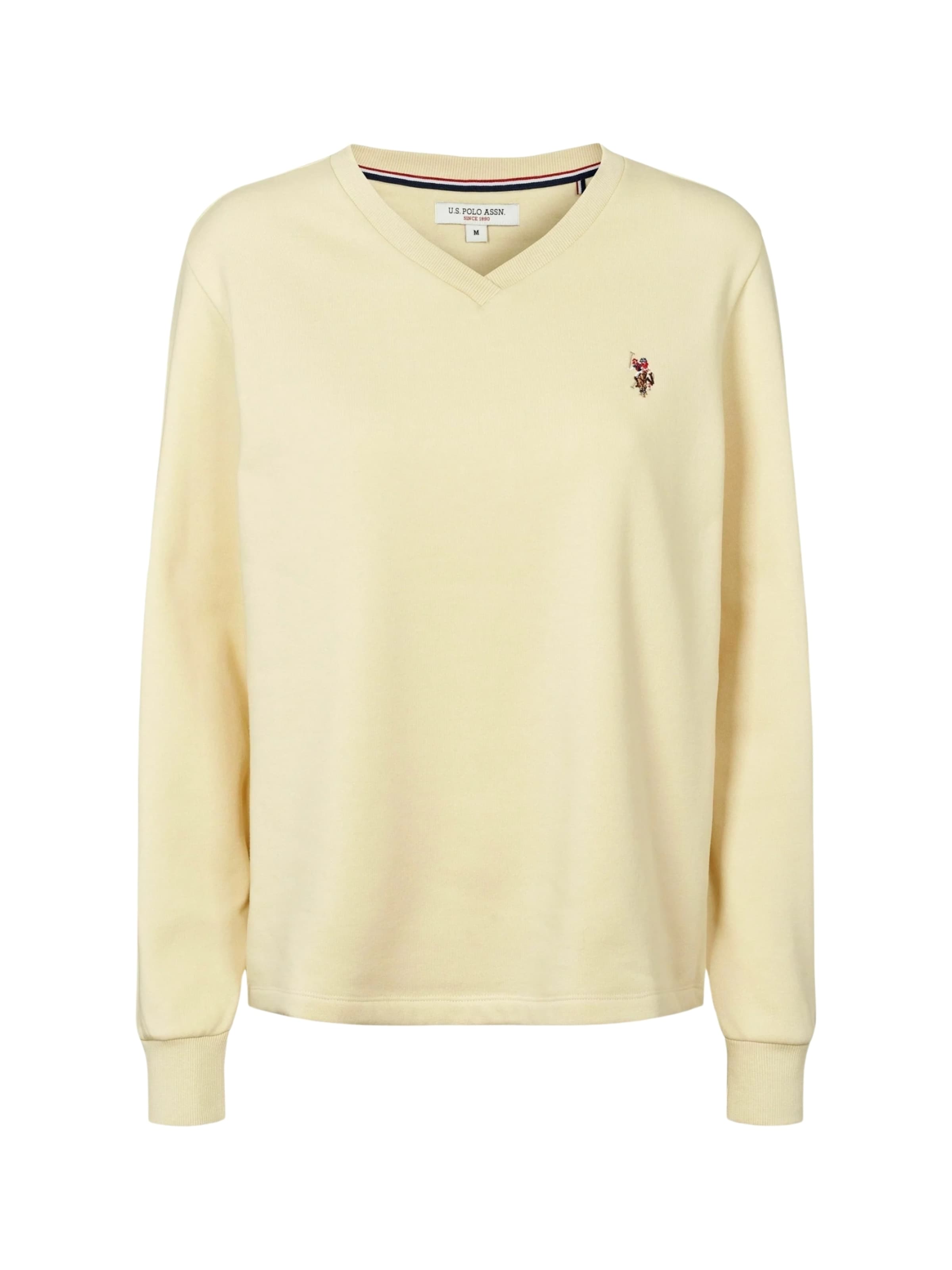 U.S. POLO ASSN. Sweater ' Macy ' in Gelb: Vorderseite