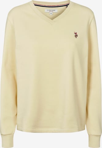 U.S. POLO ASSN. Trui ' Macy ' in Geel: voorkant