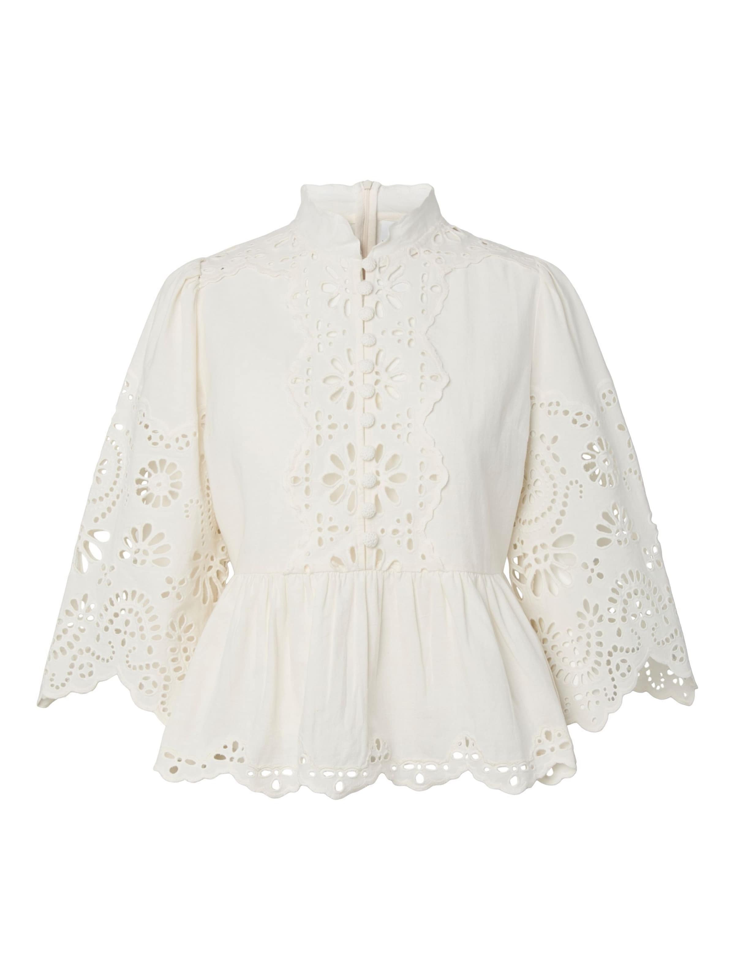 YAS Blouse 'YASGinga' in Beige: voorkant