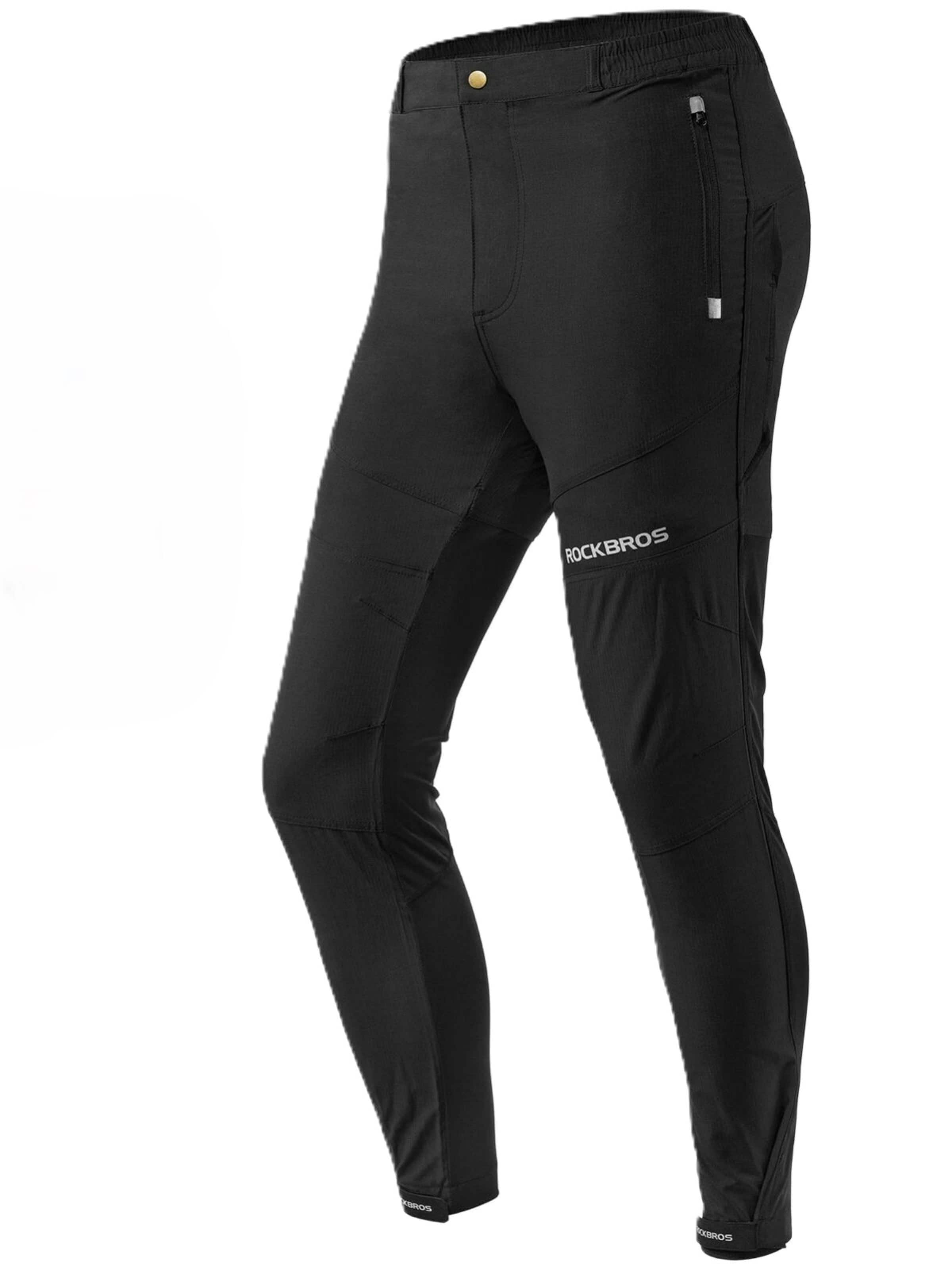 ROCKBROS Loose fit Workout Pants 'Herren Radhose mit gepolsterte Rennrad kurzhose' in Black: front