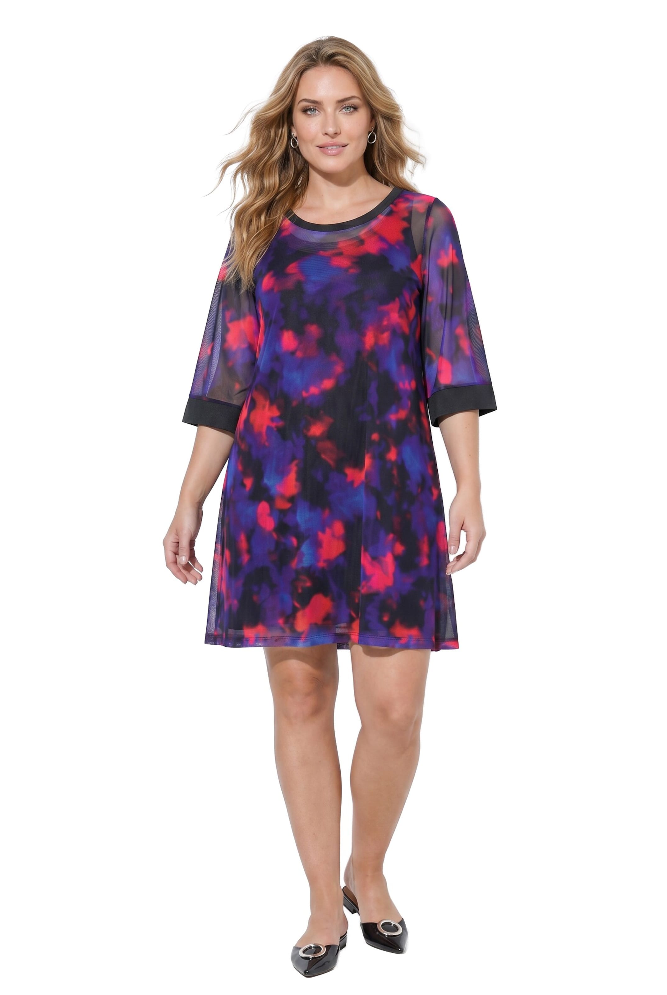 MIAMODA Jurk in Blauw: voorkant