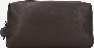 Piquadro Toiletry Bag 'Black Square' in Brown: front