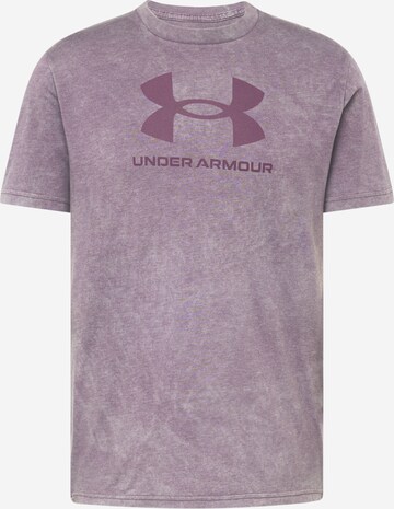 UNDER ARMOUR Λειτουργικό μπλουζάκι σε λιλά: μπροστά