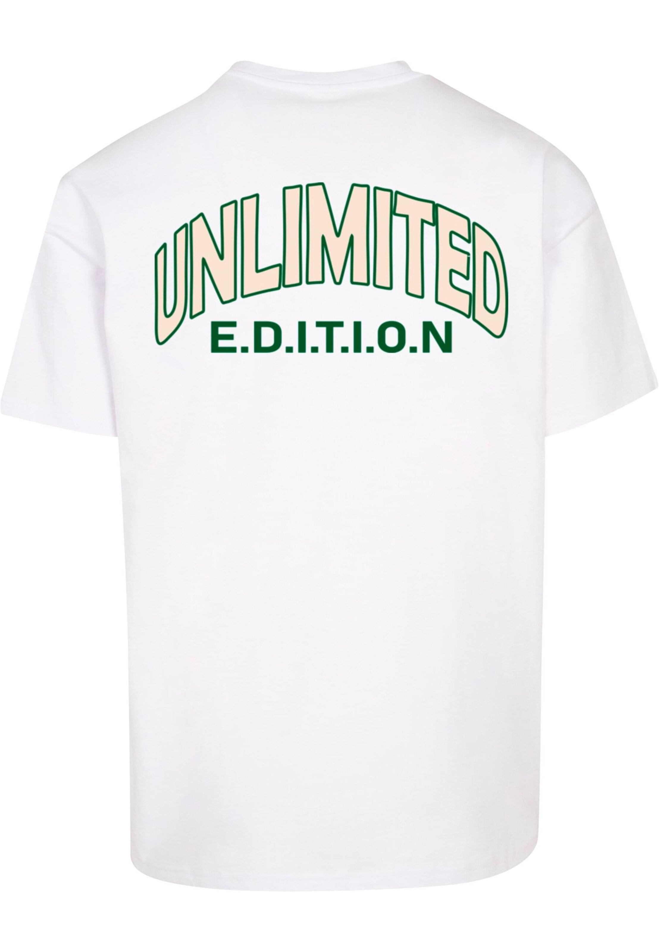 Merchcode Shirt 'Unlimited Edition' in White