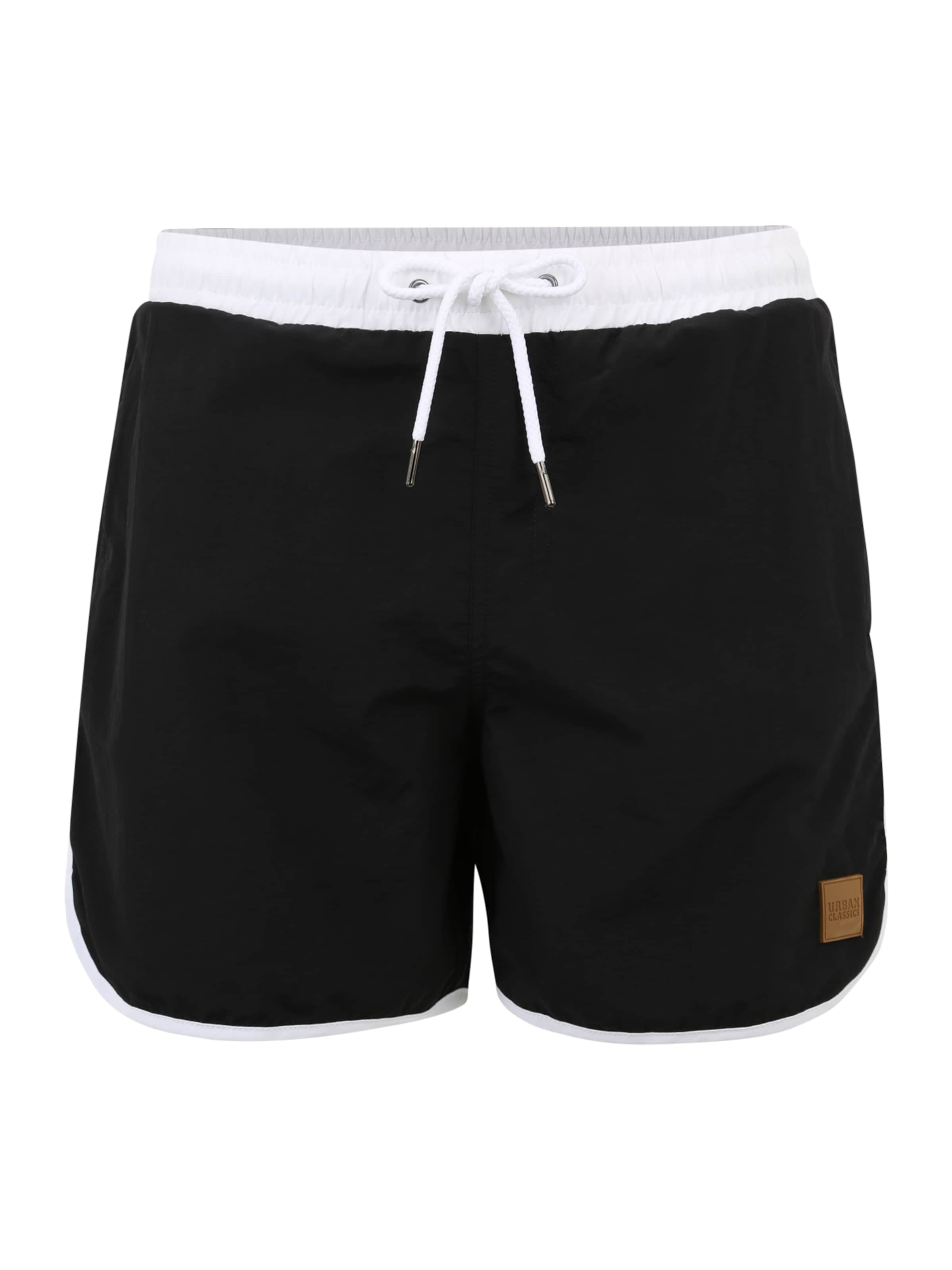 Urban ClassicsKupaće hlače - crna boja: prednji dio
