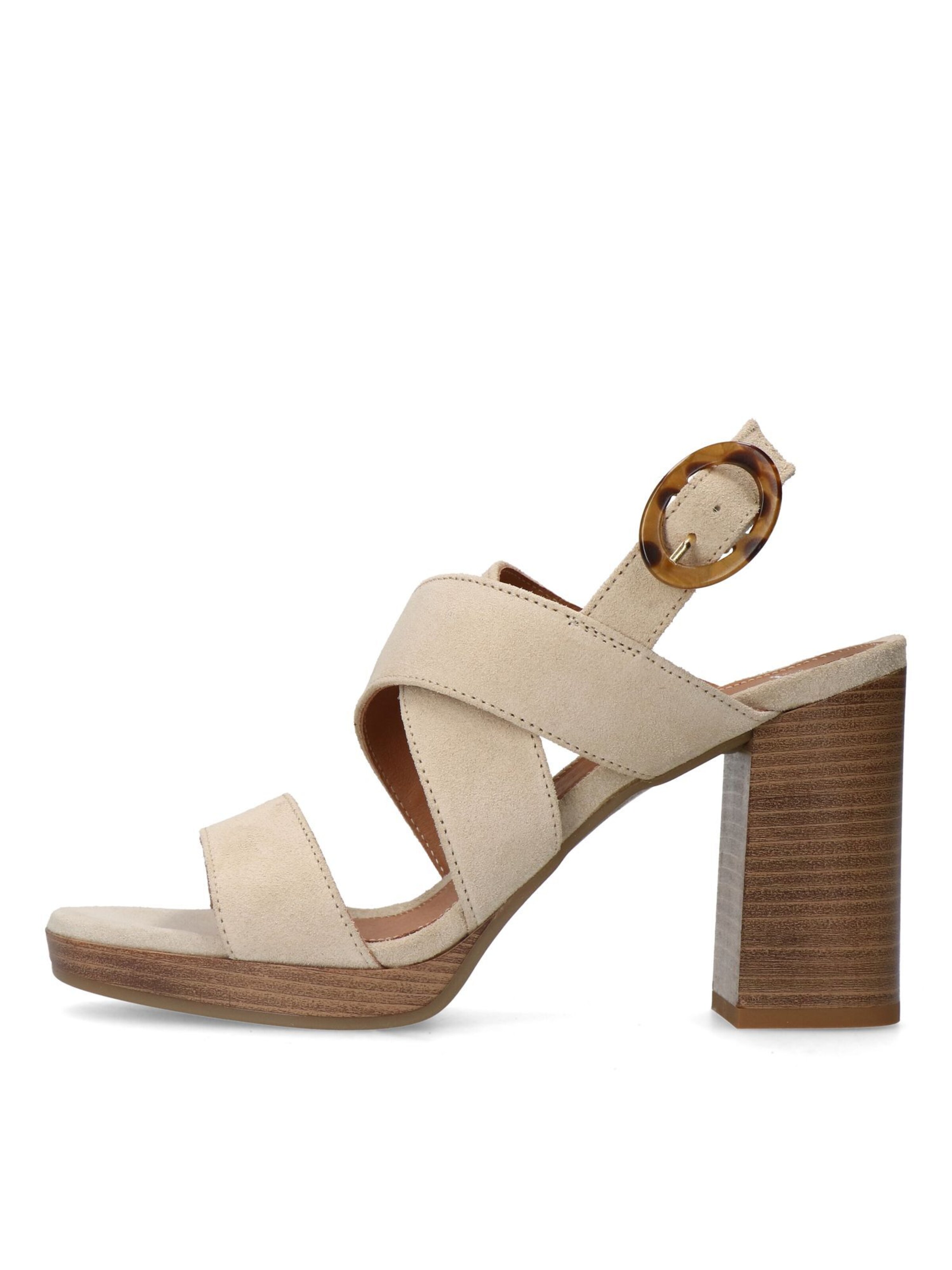 MANFIELD Sandale in Beige