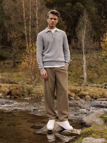 DAN FOX APPAREL regular Παντελόνι 'Gregor' σε καφέ