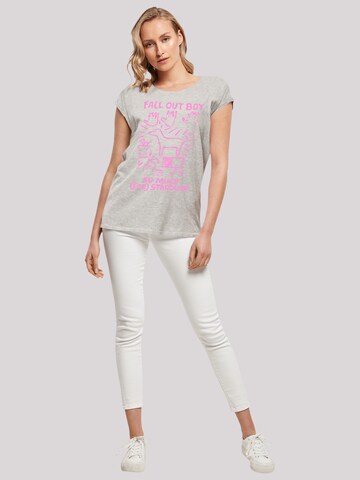 F4NT4STIC Shirt 'Fall Out Boy Pink Dog So Much Stardust' in Grijs