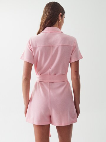 Tuta jumpsuit 'WEEKEND' di Calli in rosa