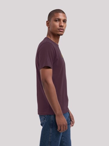 T-Shirt 'Happy Flower' F4NT4STIC en violet
