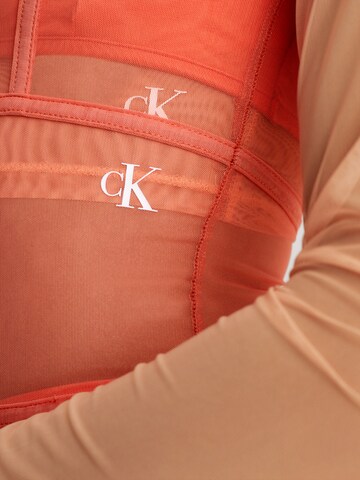 Calvin Klein Jeans Kleid in Orange