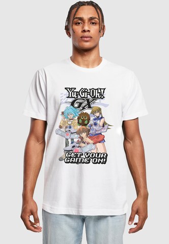 Merchcode T-Shirt 'Yu-Gi-Oh! - Game On' in Weiß: Vorderseite
