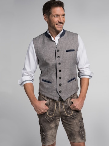 SPIETH & WENSKY Traditional Vest 'Alessio' in Grey: front