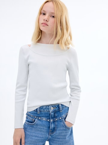 MANGO KIDS Shirt in Wit: voorkant