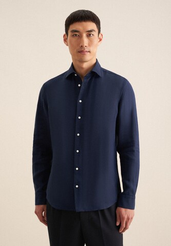 SEIDENSTICKER Slim fit Business shirt in Blue: front