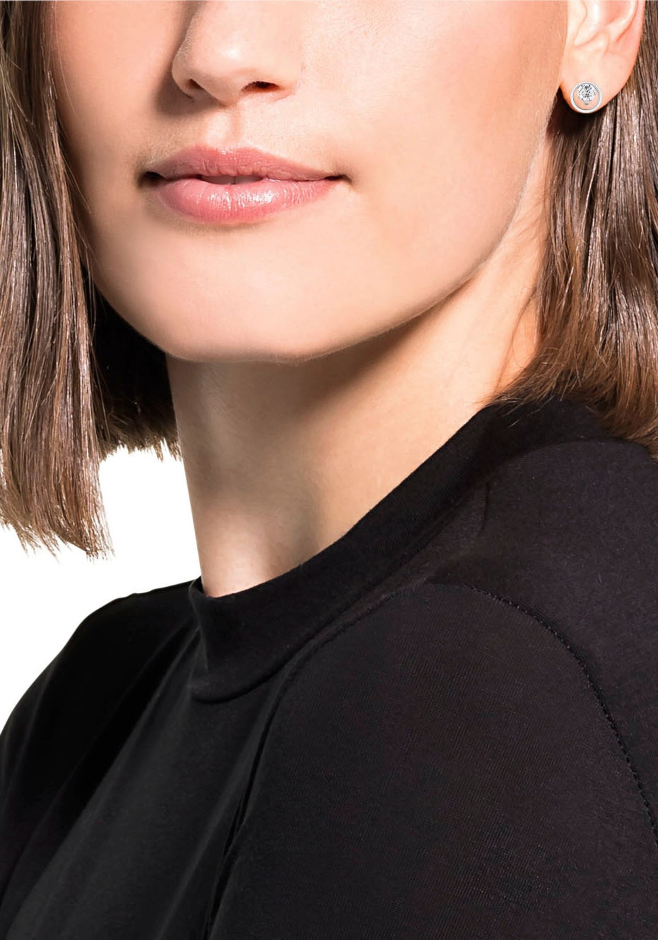 AMOR Earrings in Silver: front