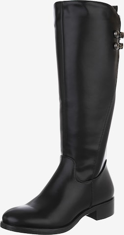 Ital-Design Stiefel in Schwarz: Vorderseite