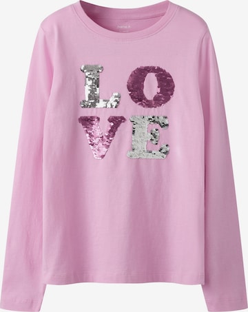 NAME IT T-shirt 'NKFRANDERIA' i rosa: framsida