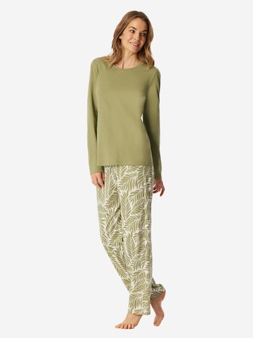 SCHIESSER Pajama 'Comfort Essentials' in Beige