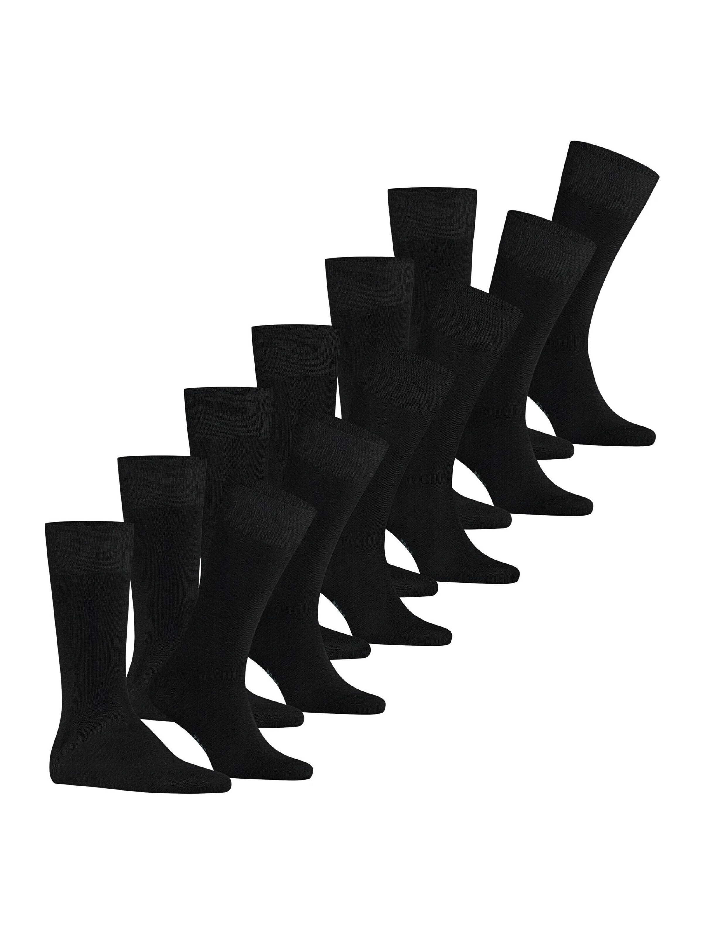 FALKE Socks 'Happy 6-Pack' in Black