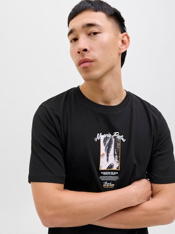 T-Shirt 'JORALMERIA PALMS' JACK & JONES en noir