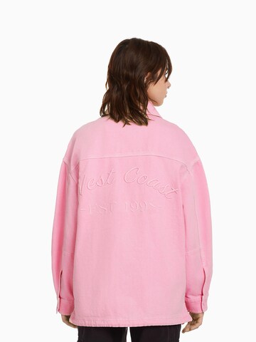 Bershka Between-season jacket in Pink