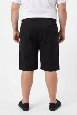 Men Plus Regular Trousers 'Bermuda' in Black