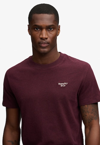 Superdry & Co Shirt 'Essential Serif' in Red