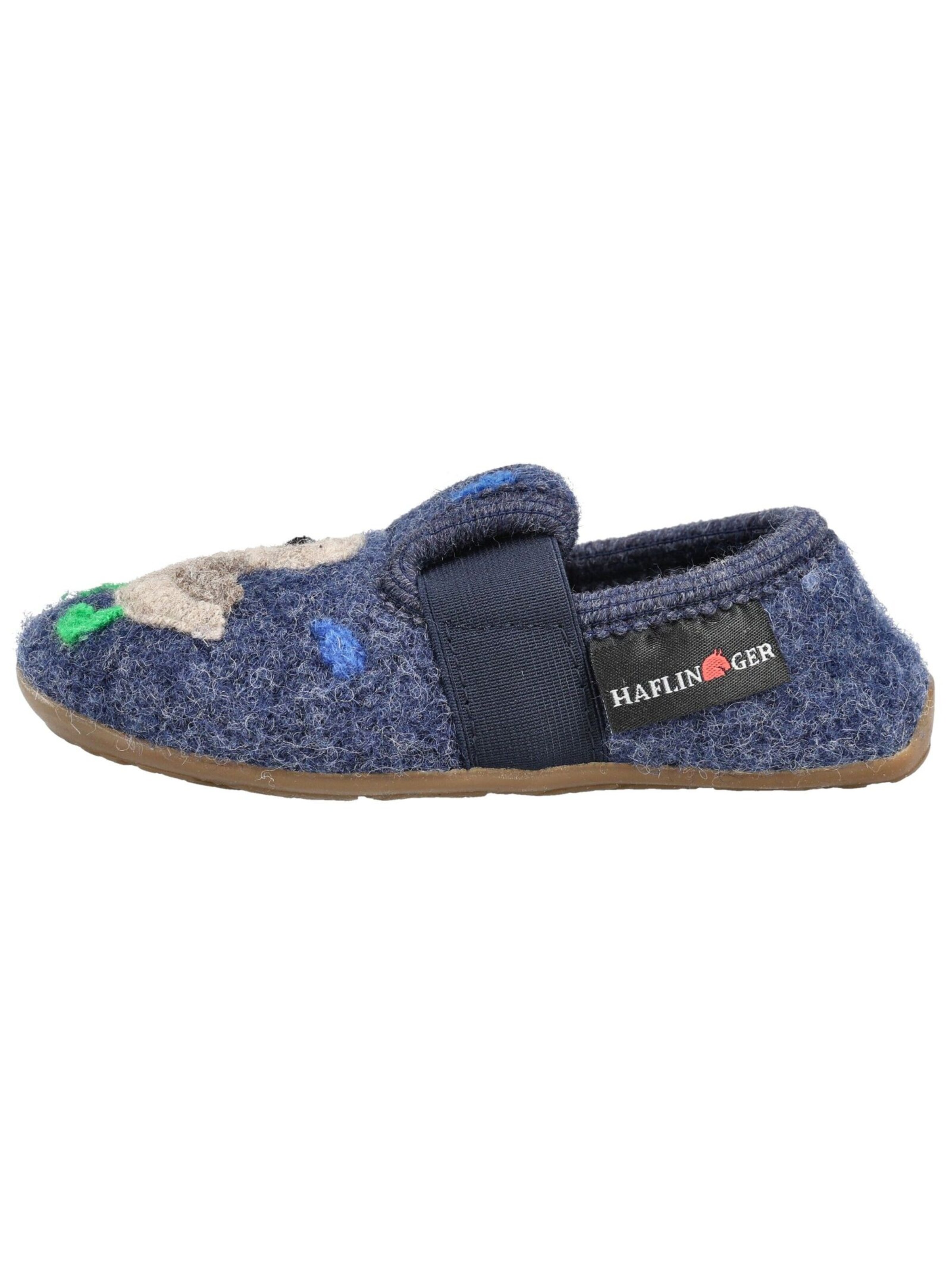 HAFLINGER Hausschuh in Blau