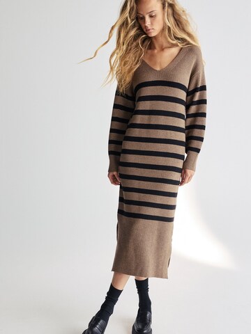 Next Knitted dress in Brown