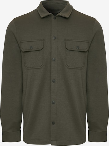 Threadbare Hemdjacke 'Relay' in Grün: Vorderseite