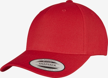 Cappello da baseball di Flexfit in rosso: frontale