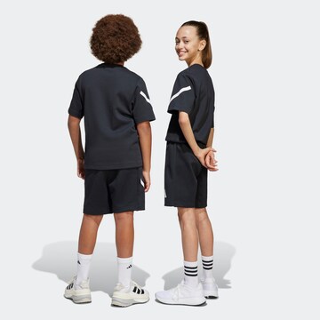 ADIDAS SPORTSWEAR Свободный крой Спортивные штаны 'ZNE' в Черный